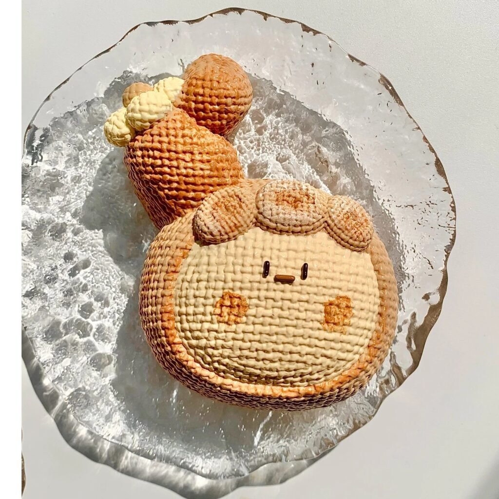 187039 Balloon No Dog Knitted Cactus - Coffee Face (Cream Clay Texture Series) / 气球没有狗 咖色脸蛋儿-仙人球（奶油泥触感系列）
