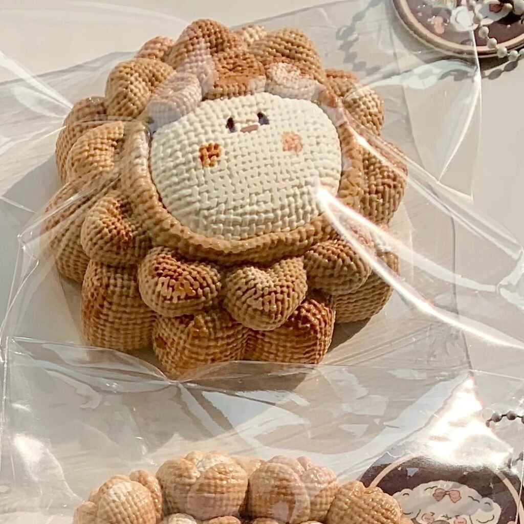 187040 Balloon No Dog Knitted Flower 1 - Fair Face (Cream Clay Texture Series) / 气球没有狗 白净脸-花花1（奶油泥触感系列）