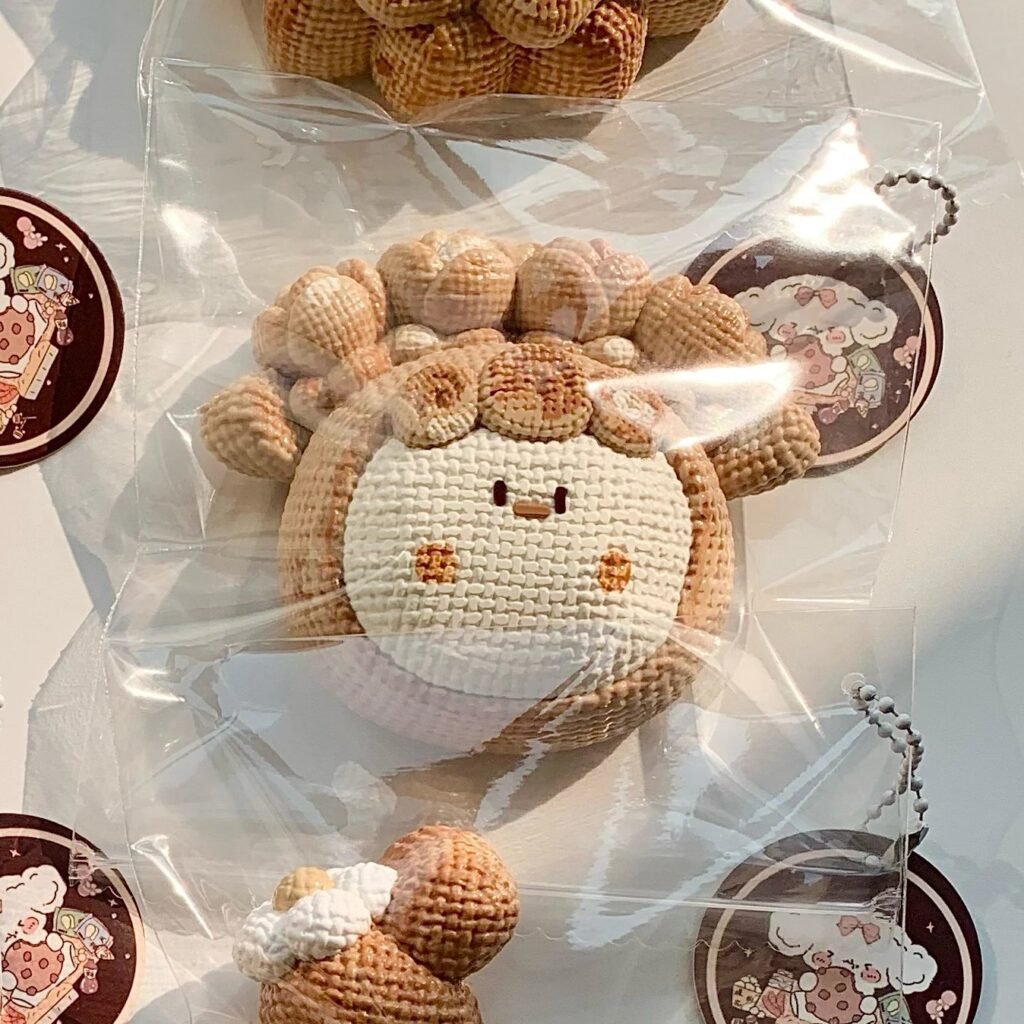 187041 Balloon No Dog Knitted Flower 2 - Fair Face (Cream Clay Texture Series) / 气球没有狗 白净脸-花花2（奶油泥触感系列）