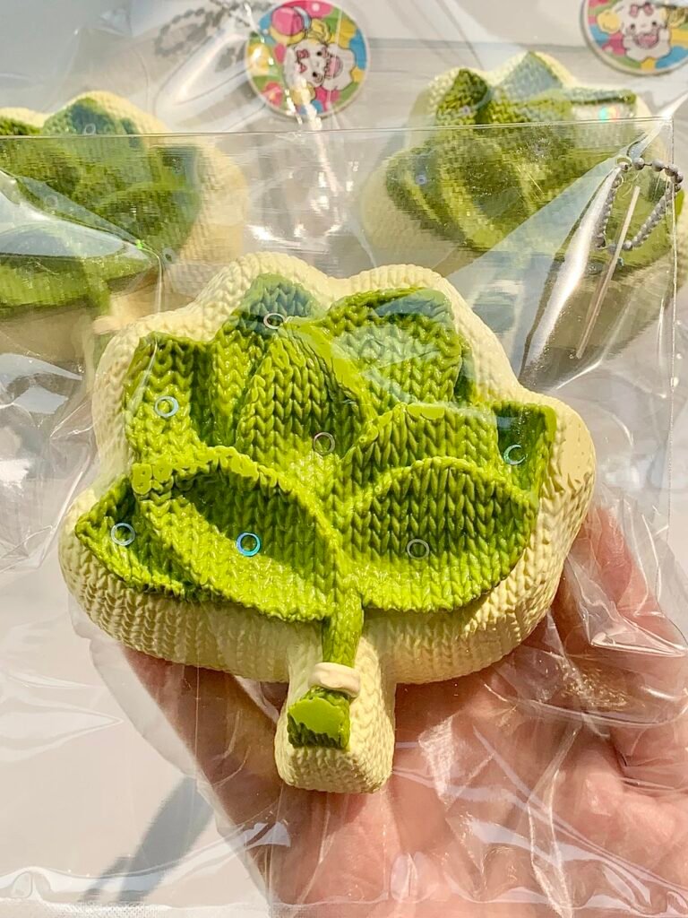 187054 Balloon No Dog Knitted Pomelo Leaf (Cream Clay Texture Series) / 气球没有狗 针织柚子叶（奶油泥触感系列）