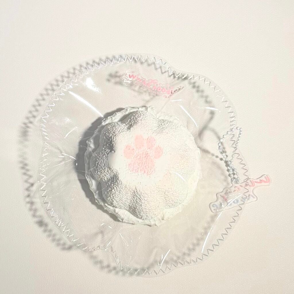 254012 Big Bowl Cold Noodle Cat Paw Pudding (Cotton Cream Clay Texture Series) / 大碗冷面捏捏 猫爪布丁（棉花奶油泥触感系列）
