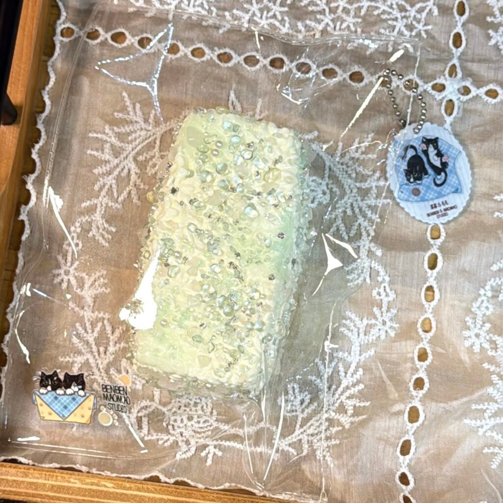 485008 Benben and Maomao Moss Long Rice Ball (Soft Rice Cake Texture Series) / 笨笨&毛毛 苔痕长饭团(软年糕触感系列)