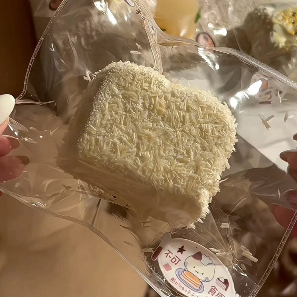 236031 Jian Bingo Zizizi Squishy Breadcrumb Toast Slice (Dry Mochi Clay Texture Series) / 煎bingo子子子 面包糠吐司片(干麻薯泥触感系列)