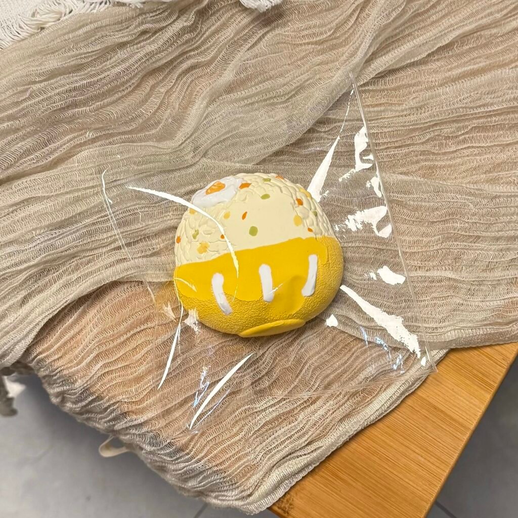 270017 Burning Ice Cream Bowl of Egg Fried Rice (Cream Clay Texture Series) / 着火的冰淇淋 一碗蛋炒饭（面霜泥触感系列）