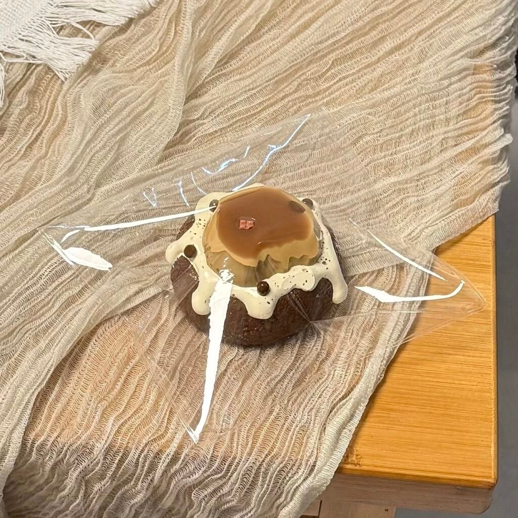 270022 Burning Ice Cream Latte Pudding (Dry Cream Clay Texture Series) / 着火的冰淇淋 拿铁布丁（干奶油触感系列）