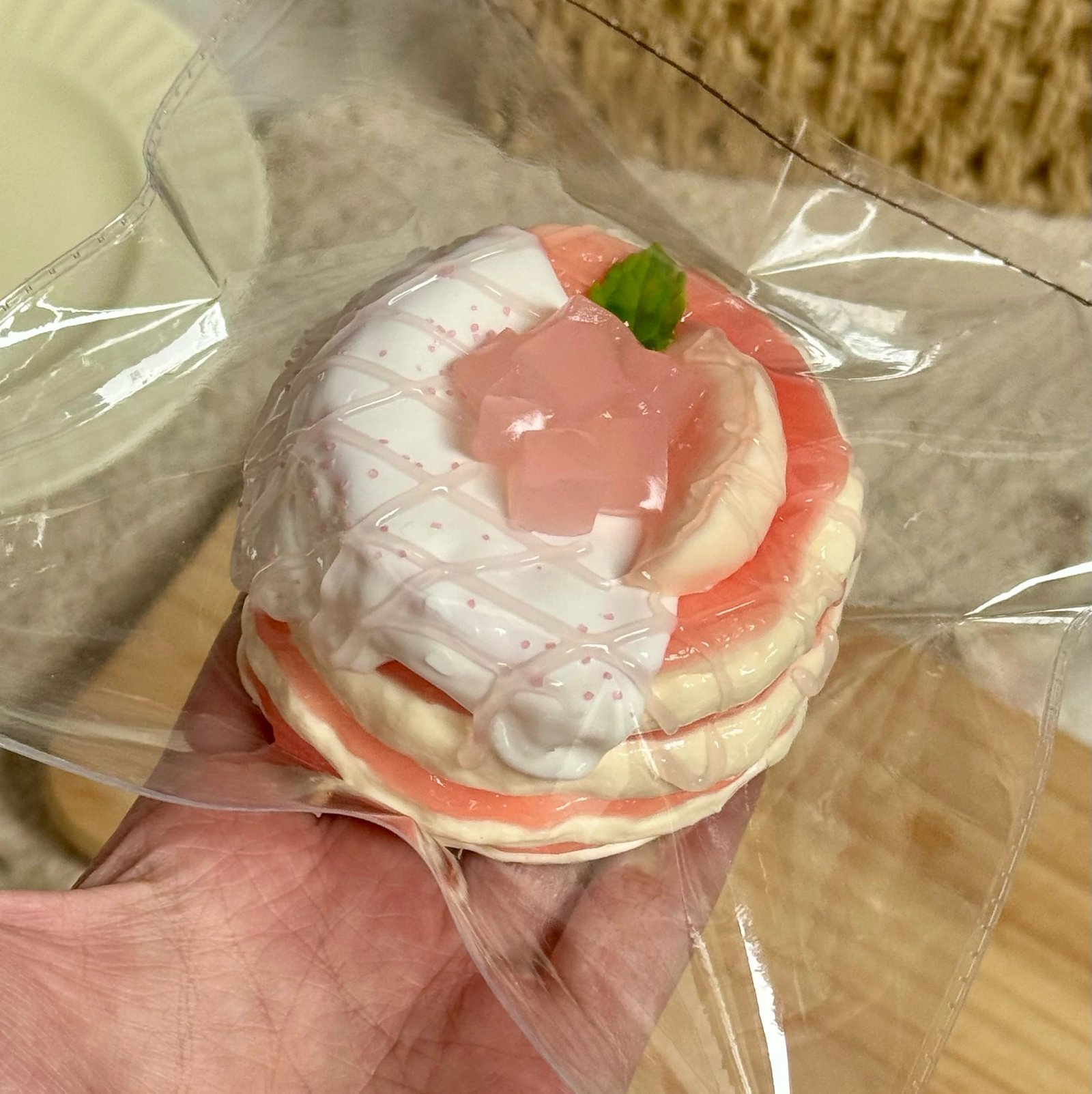 532008 Candy Cute Peach Jam Pancake (Rice Cake Clay 2.0 Texture Series) / 小饭团candy cute 桃桃果酱松饼(年糕泥2.0触感系列)