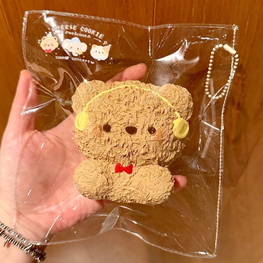 251005 Cheese Cookie Headphone Bear (Thick Milk Clay Texture Series) / 芝士小饼干 耳机小熊（厚乳泥触感系列）