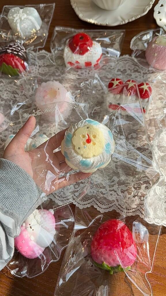 515010 Cherry Ice Sea Salt Polka Dot Pudding (Soft Butter Texture Series) / 樱桃冰 海盐波点布丁（软黄油触感系列）