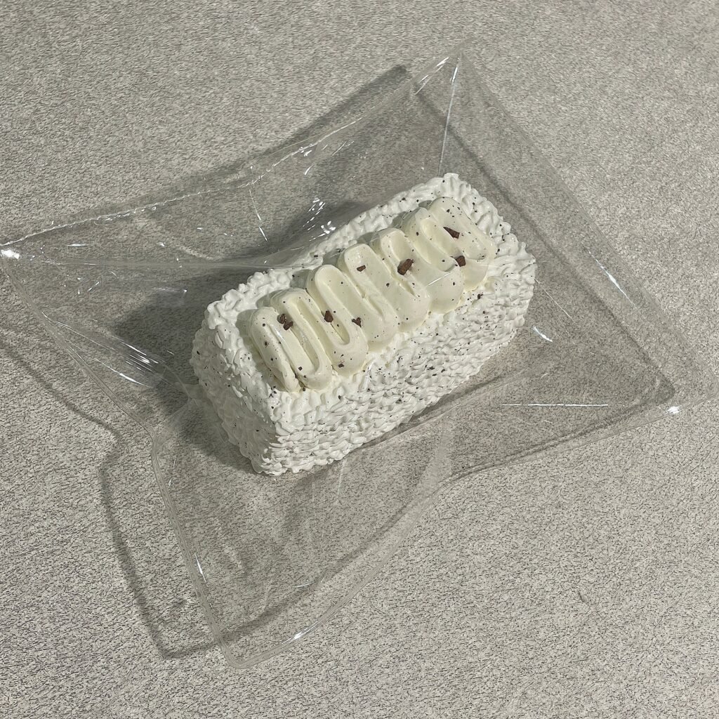 182055 Cotton Candy Nian Long Rice Ball - Milk White (Dry Cream Texture Series) / 棉花糖捏 长饭团(奶白)(干奶油触感系列)