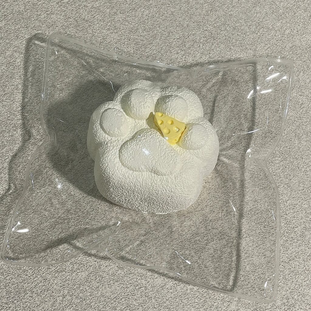 182056 Cotton Candy Nian Cheese Cat Paw (Dry Cream Texture Series) / 棉花糖捏 奶酪猫爪（干奶油触感系列）
