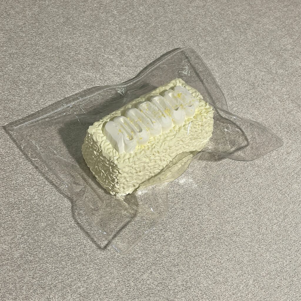 182058 Cotton Candy Nian Long Rice Ball - Pale Yellow (Dry Cream Texture Series) / 棉花糖捏 长饭团（淡黄）（干奶油触感系列）