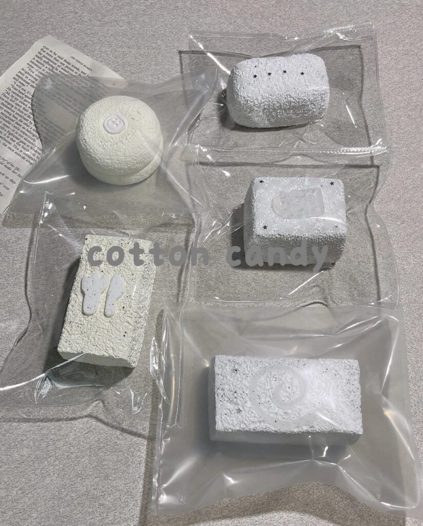182072 Cotton Candy Nian Clear Water Short Toast (Dry Cream Texture Series) / 棉花糖捏 白开水短吐司(干奶油触感系列)
