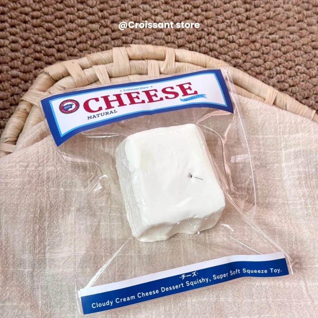 458000 Croissant Squishy Original Cut Cheese (Memory Dry Dough Texture Series) / 牛角包捏捏 原切奶酪（记忆干面团触感系列）