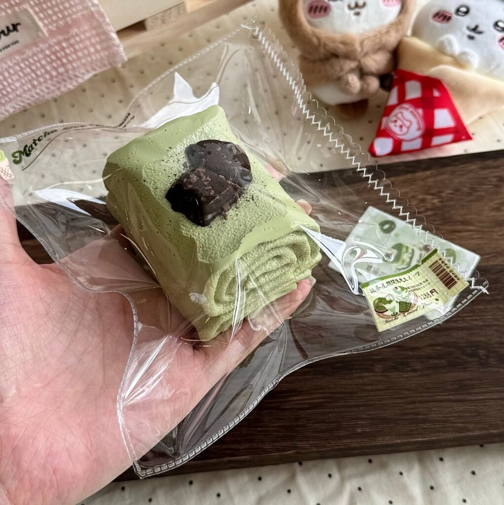 70032 Silent Crow Matcha Towel Roll (Dry Glutinous Rice Clay Texture Series) / 乌鸦没说话 抹茶毛巾卷（干糯米触感系列）