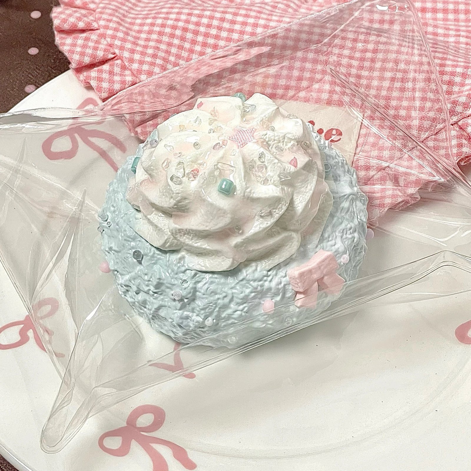 511026 Chun Zhai Xiao Pa Mint Ice Cream Roll - One of a Kind (Dry Cream Texture Series) / 椿宅小帕捏 打版孤品薄荷冰淇淋卷(干奶油触感系列)