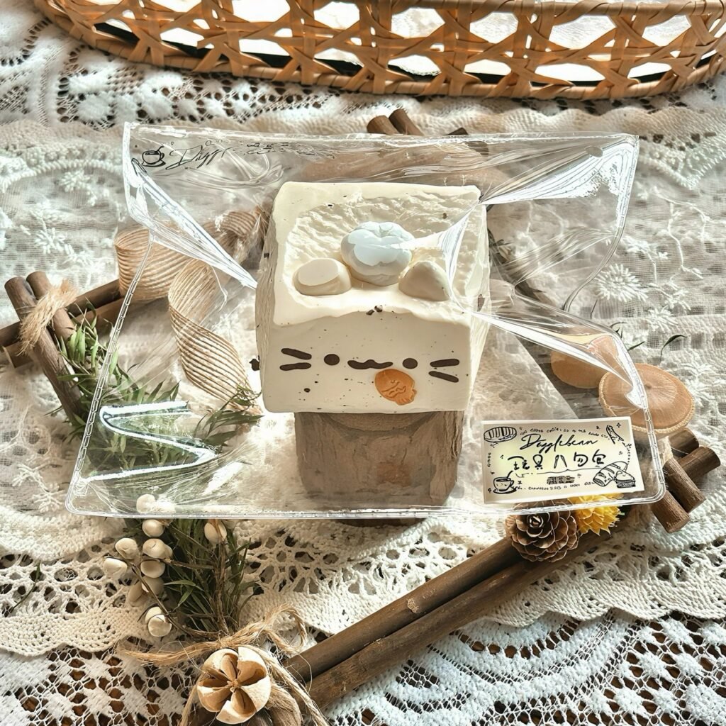 163022 Dazzlebean Milk Kitten Square Cake (Dry Yogurt 1.0 Texture Series) / 闪豆豆 牛乳小猫方糕(干噎酸奶1.0触感系列)