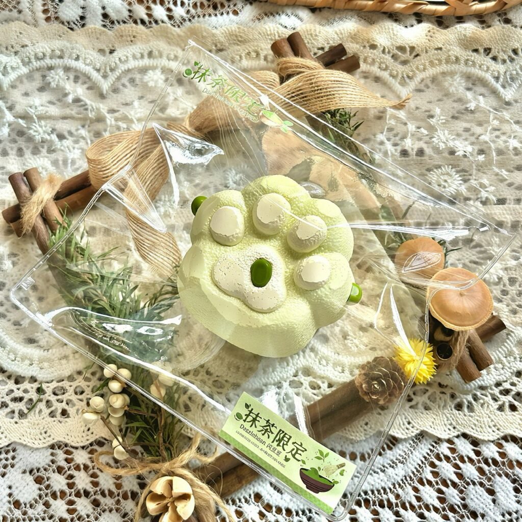 163024 Dazzlebean Matcha Mung Bean Cat Paw (Dry Yogurt 1.0 Texture Series) / 闪豆豆 抹茶绿豆猫爪（干噎酸奶1.0触感系列）