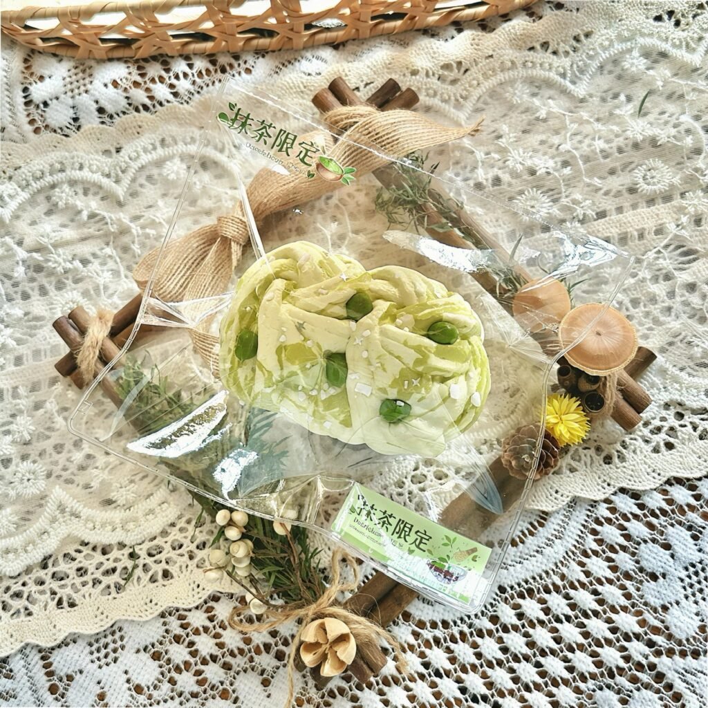 163025 Dazzlebean Matcha Mung Bean Milk Flower Roll (Dry Yogurt 1.0 Texture Series) / 闪豆豆 抹茶绿豆牛乳花卷（干噎酸奶1.0触感系列）