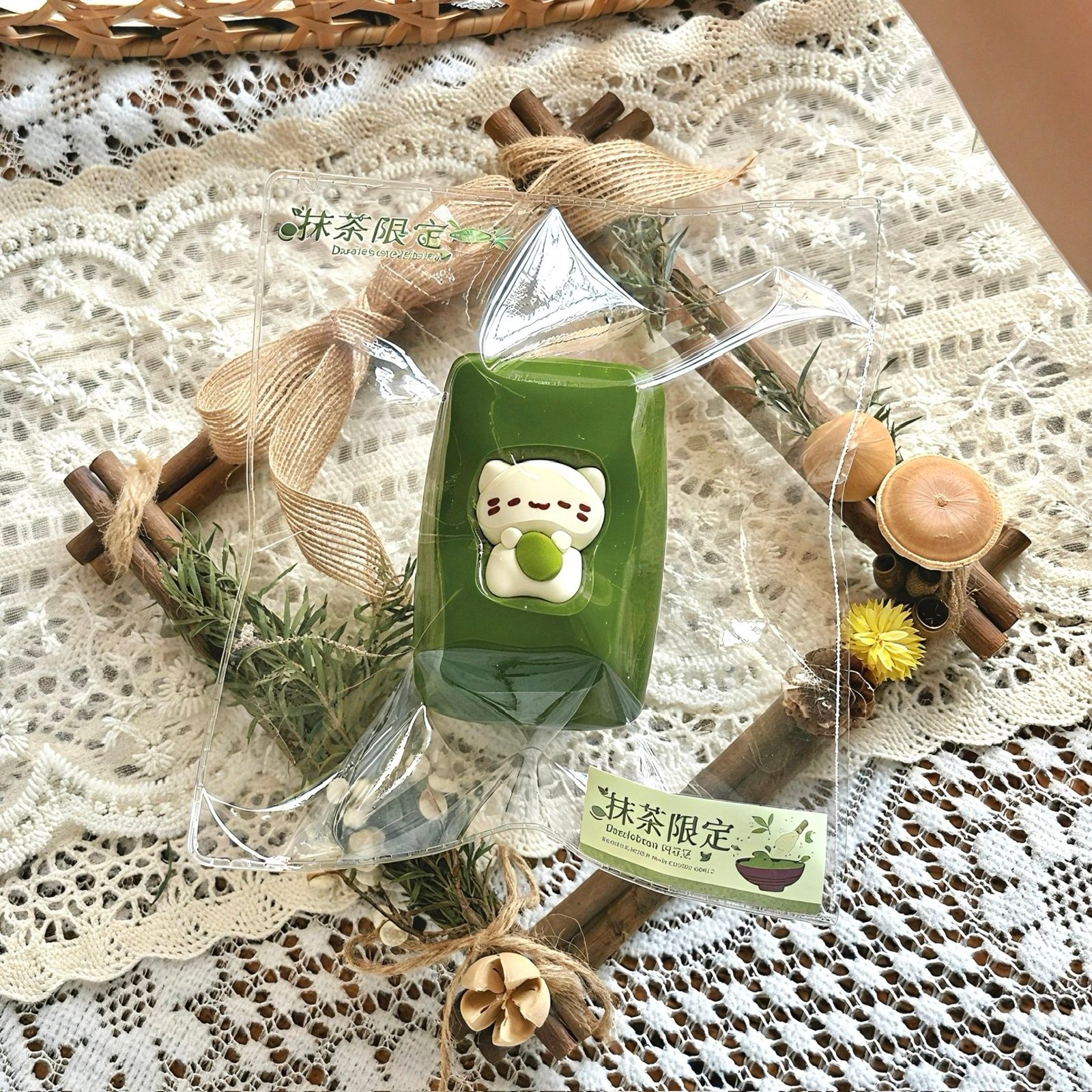 163026 Dazzlebean Matcha Kitten Gummy (Yogurt Clay 1.0 Texture Series) / 闪豆豆 抹茶小猫软糖(酸奶泥1.0触感系列)