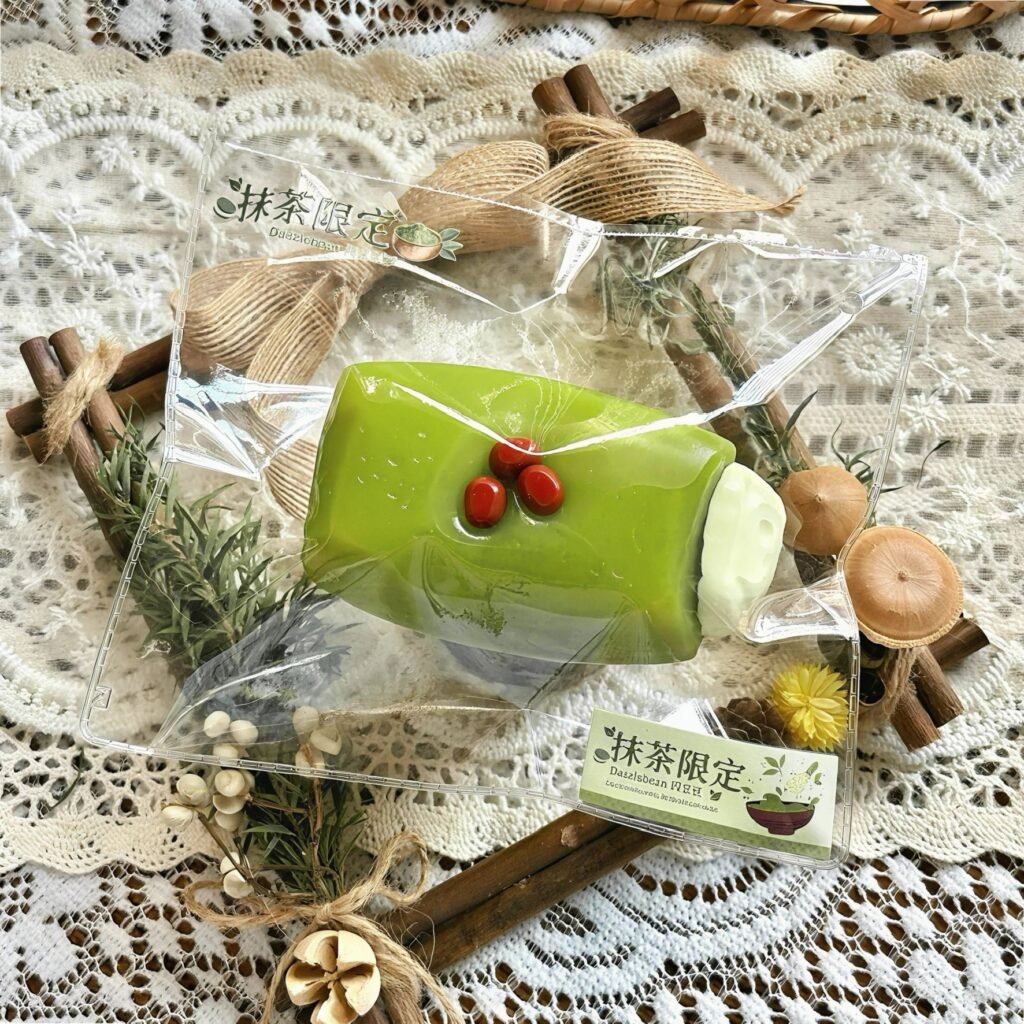 163027 Dazzlebean Matcha Sweet Red Bean Mochi (Yogurt Clay 1.0 Texture Series) / 闪豆豆 抹茶蜜红豆麻薯（酸奶泥1.0触感系列）