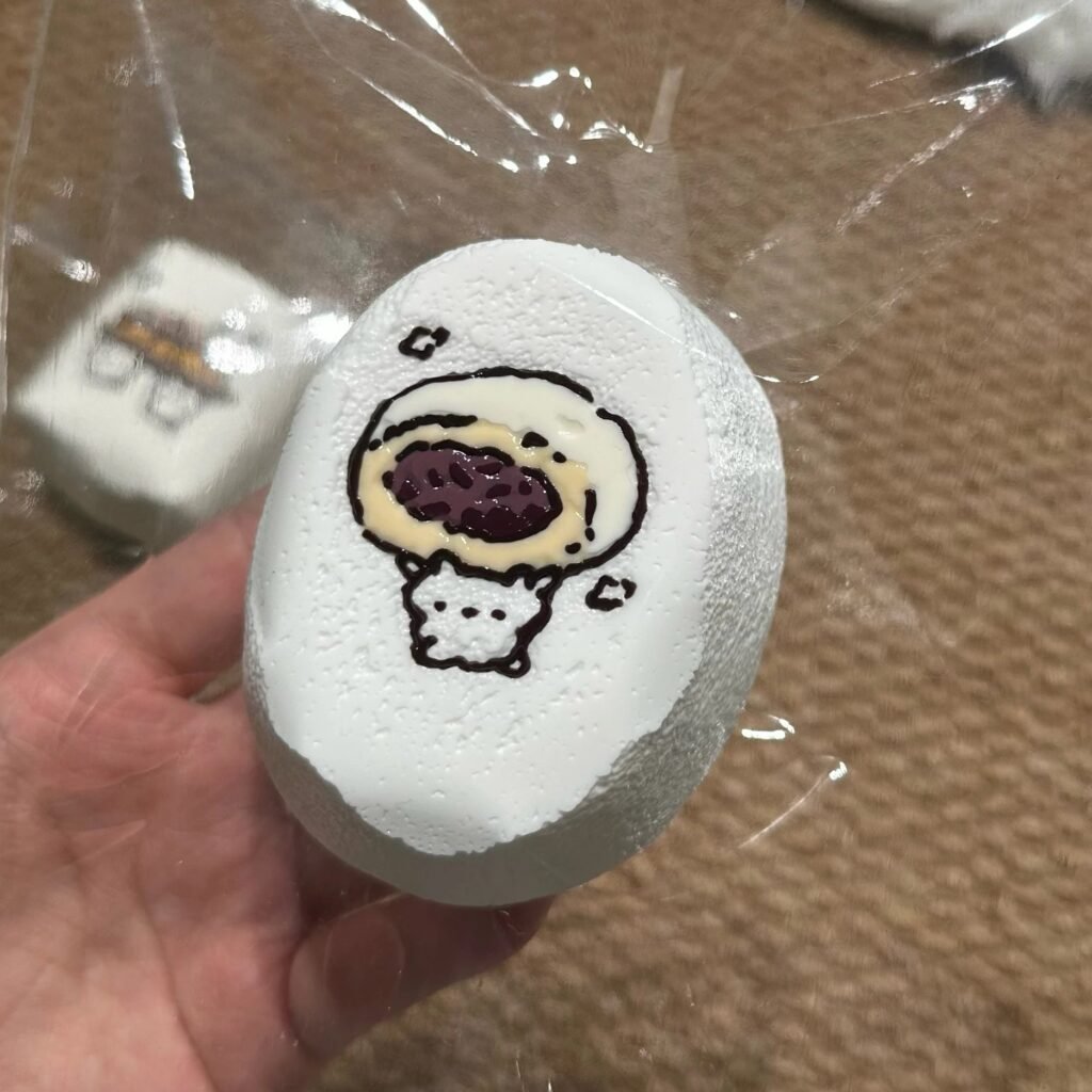 547015 DingDing Squishy Red Bean Bun Bear (Cream Paste Clay Texture Series) / DingDing捏捏 豆沙包小熊（乳膏泥触感系列）