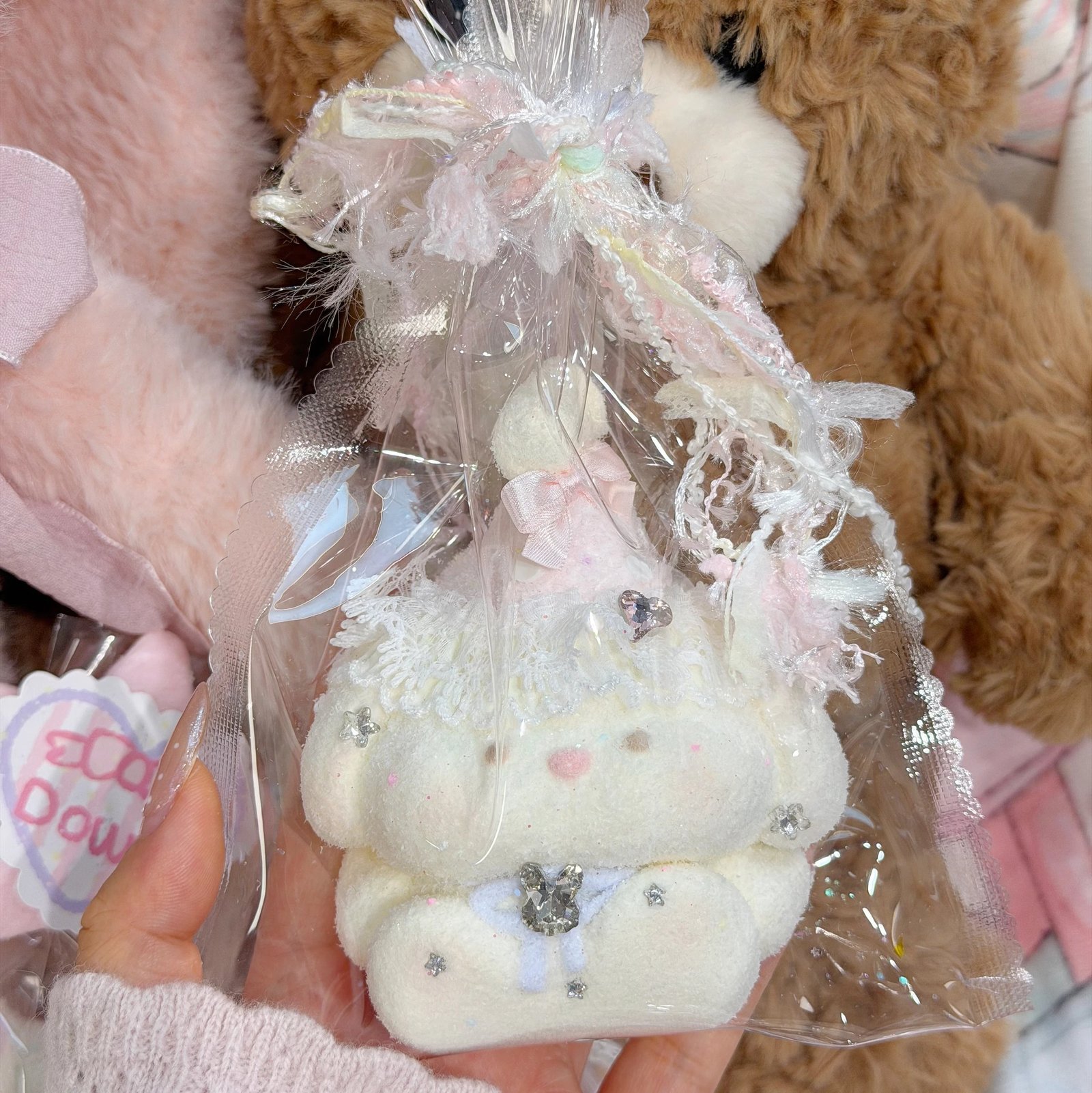 506005 Downy Party Ribbon Bunny (Soft Glutinous Clay Texture Series) / Downy毛茸茸捏捏 派对丝带兔(软糯泥触感系列)