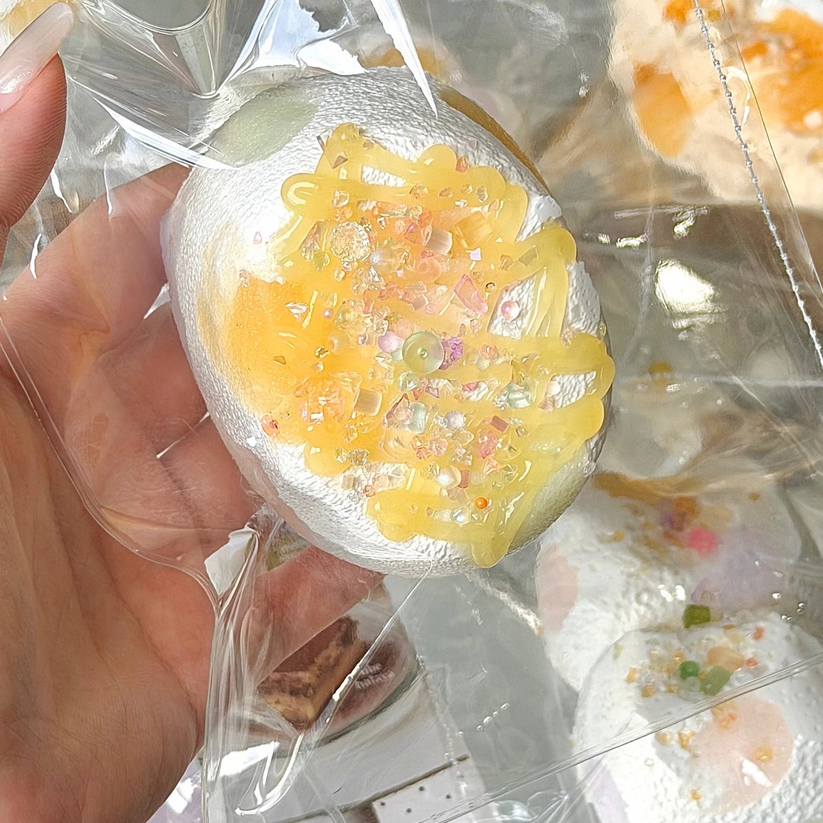 149101 DuozaiNN Pineapple Jam Small Senbei (Sticky Clay Texture Series) / 多仔捏捏 菠萝果酱小仙贝(黏糊泥触感系列)
