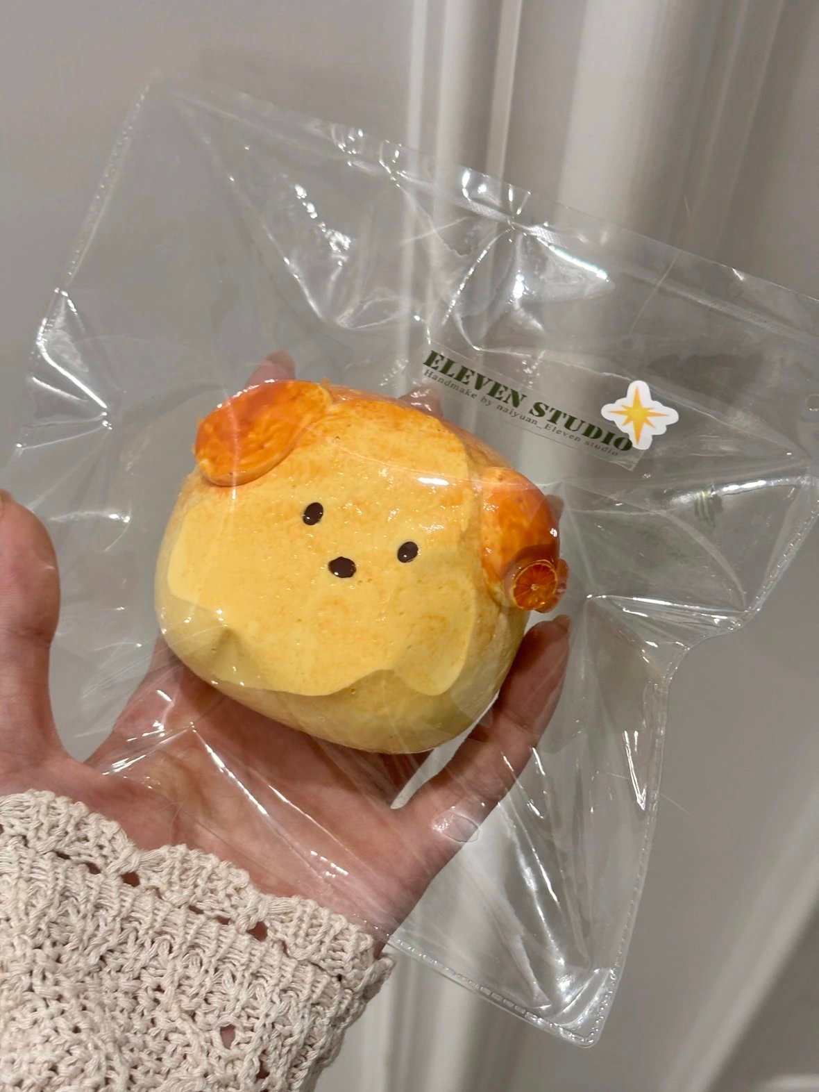 544000 Eleven Tangyuan Orange Puppy Bread (Dry Cream Texture Series) / 十一只汤圆 橙香小狗面包(干奶油触感系列)