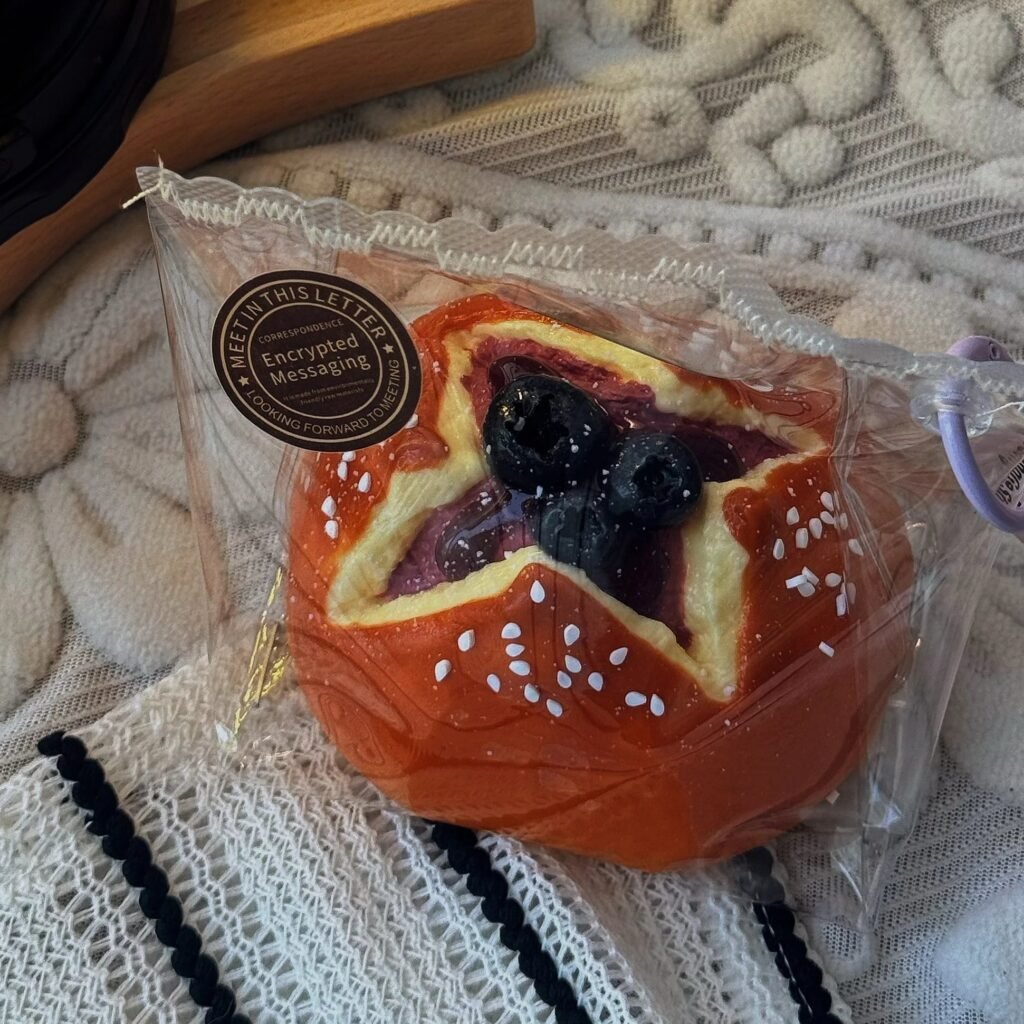 154047 GengGe Studio Pretzel Ball - Blueberry (Thick Cream Clay Texture Series) / GengGe Studio 碱水球(蓝莓)(厚奶油泥触感系列)