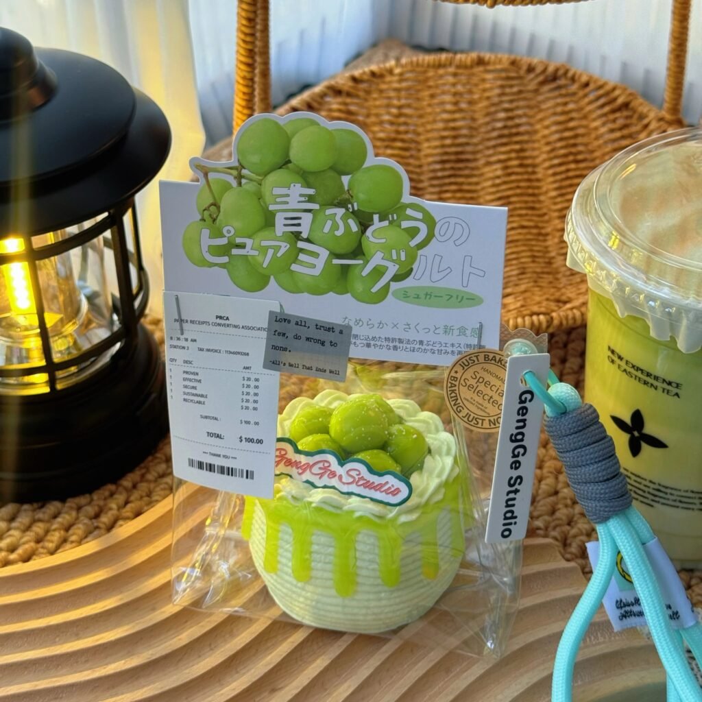 154064 GengGe Studio Fruit Lava Cake - Green Grape / GengGe Studio 水果流心蛋糕（青提）