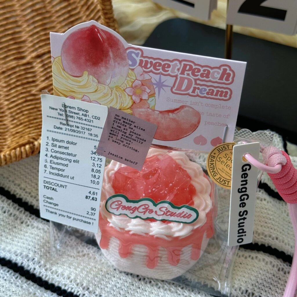 154065 GengGe Studio Fruit Lava Cake - Peach / GengGe Studio 水果流心蛋糕（蜜桃）