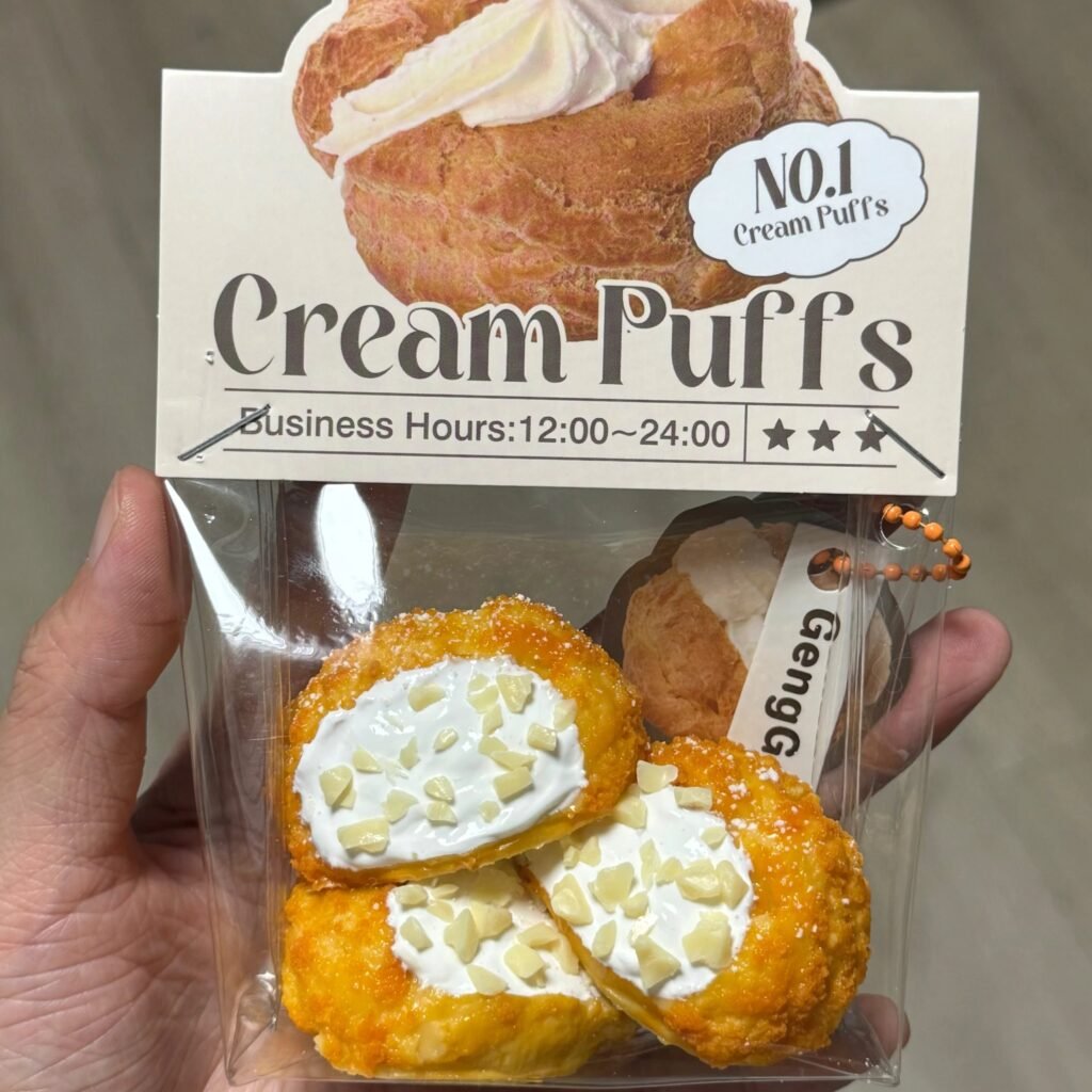 154183 GengGe Studio Cream Puff - Original Cream (Thick Cream Clay Texture Series) / GengGe Studio 奶油泡芙(原味奶油)(厚奶油泥触感系列)