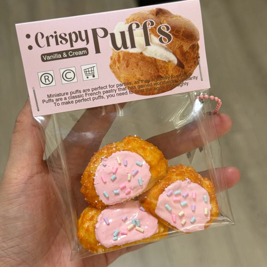 154187 GengGe Studio Cream Puff - Strawberry (Thick Cream Clay Texture Series) / GengGe Studio 奶油泡芙(草莓)(厚奶油泥触感系列)