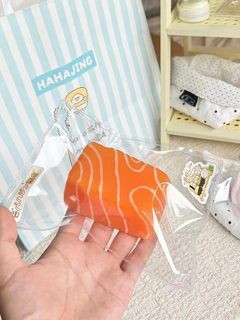 278076 Haha Jing Nienie Second Shop Salmon (Hard Cheese Texture Series) / 哈哈静捏捏二店 三文鱼（硬奶酪触感系列）