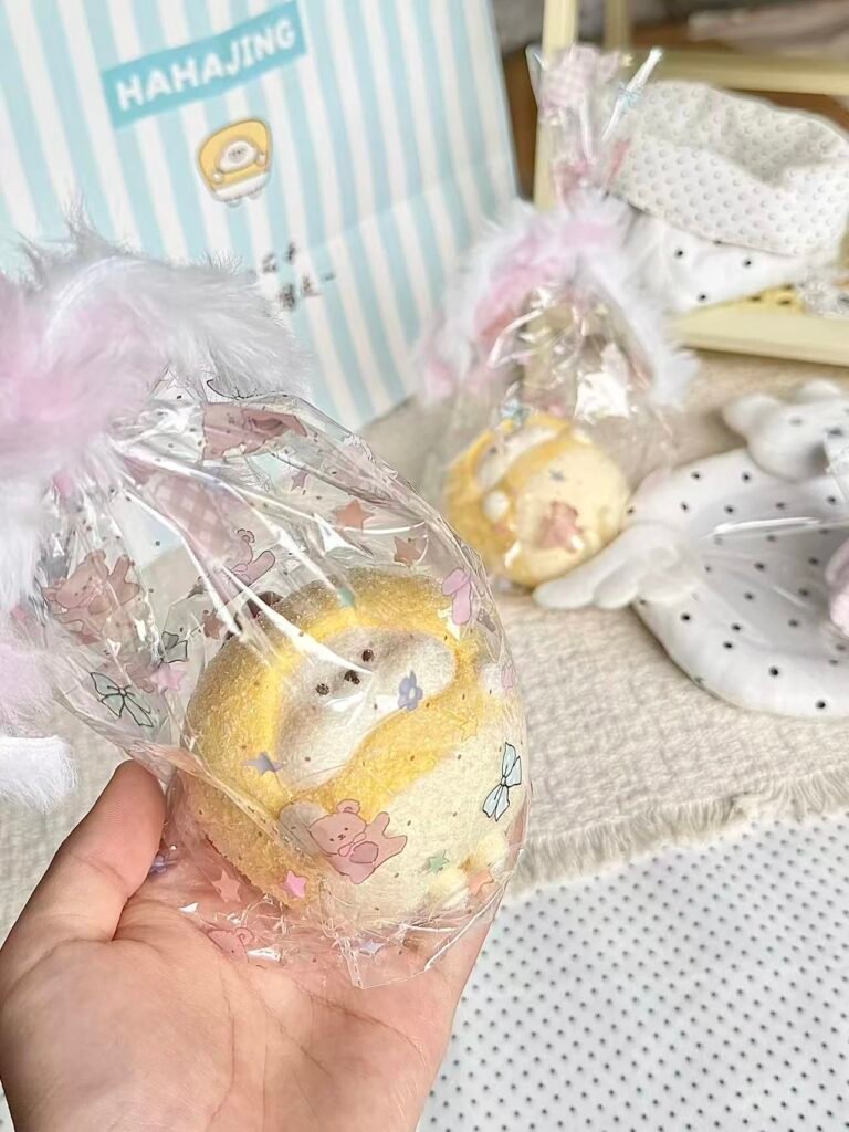 278081 Haha Jing Nienie Second Shop Bear Corn Kernel - Flocked (Hard Cheese Texture Series) / 哈哈静捏捏二店 小熊玉米粒（裹绒）（硬奶酪触感系列）