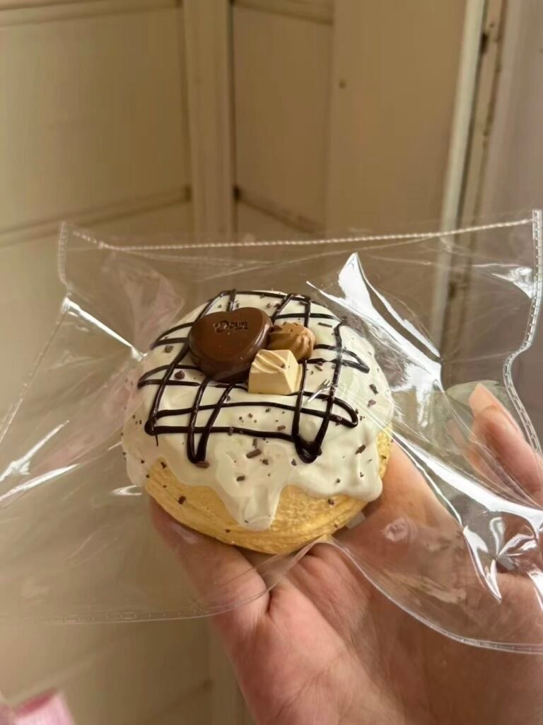347024 Happy Hamburger Cream Chocolate Souffle (Soft Clay Texture Series) / 开心汉堡包 奶油巧巧舒芙蕾（软黏土触感系列）
