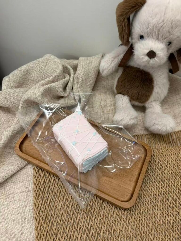 21068 Heqiqi Sakura White Chocolate Brick (Soft Cream Clay Texture Series) / 禾七七 樱花白巧砖（软奶油触感系列）