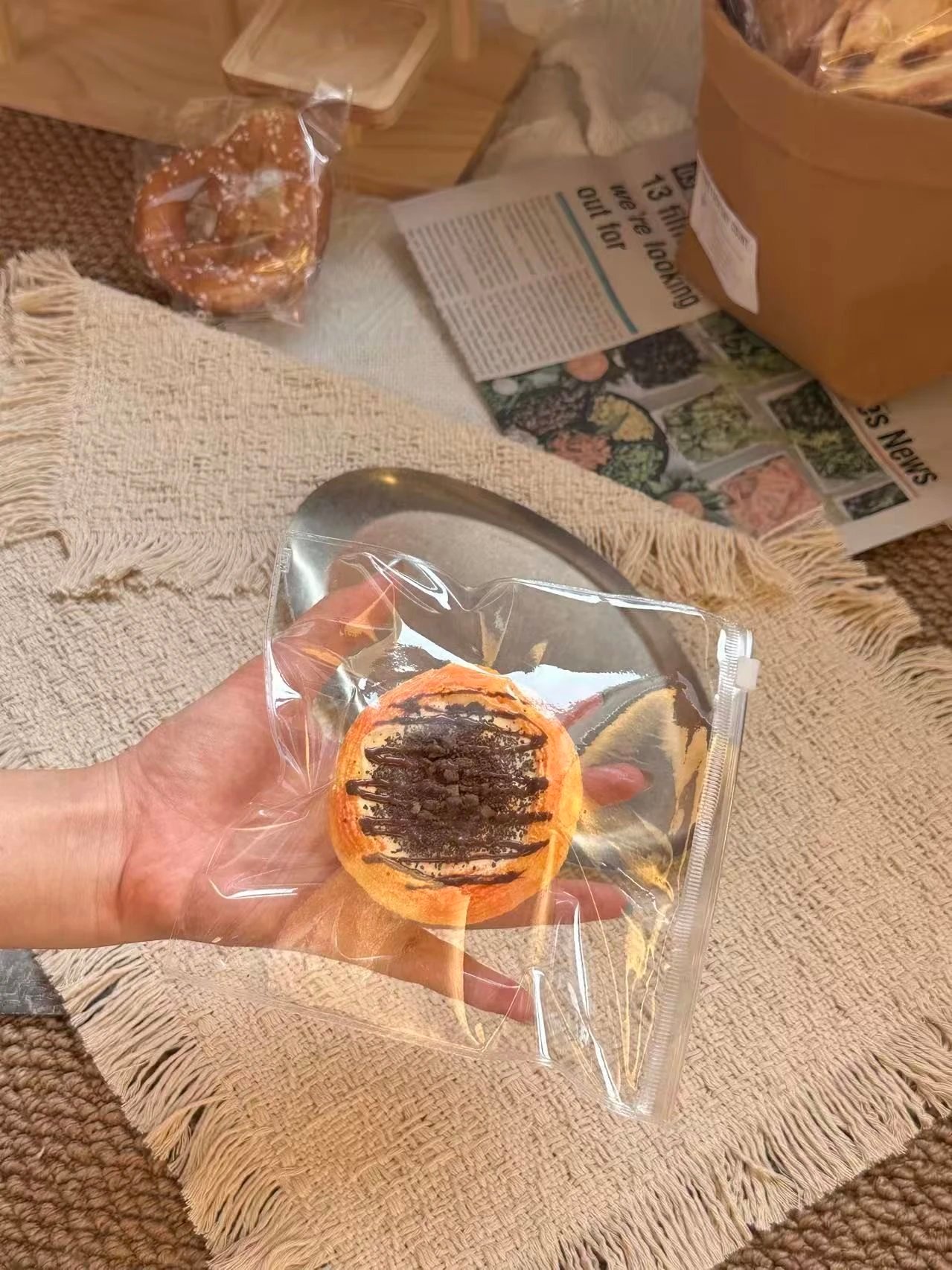 539001 Hongtang Maruko Chocolate Egg Tart (Cotton Cream Texture Series) / 红糖丸子捏 脏脏蛋挞(棉奶油触感系列)