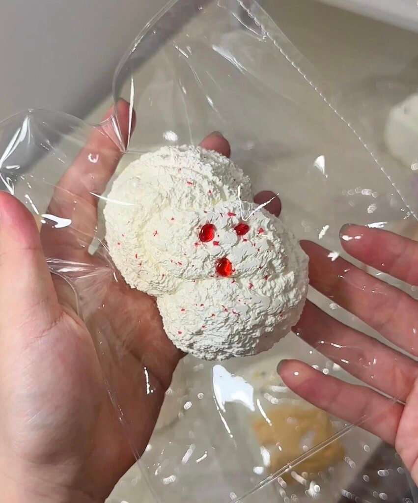 475000 Jiongjiong Jiang Ruby Flower Roll (Dry Glutinous Cream Paste Clay Texture Series) / 囧囧酱 红宝石花卷(干糯乳膏泥触感系列)