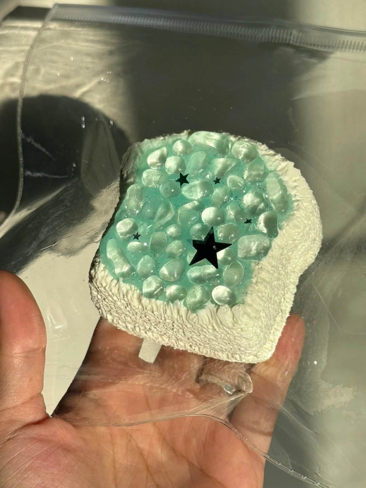 266015 Komi Keyan Pebbles in Water (Dry Glutinous Paper Clay Texture Series) / komi可盐 水里的鹅卵石(酪米布触感系列)