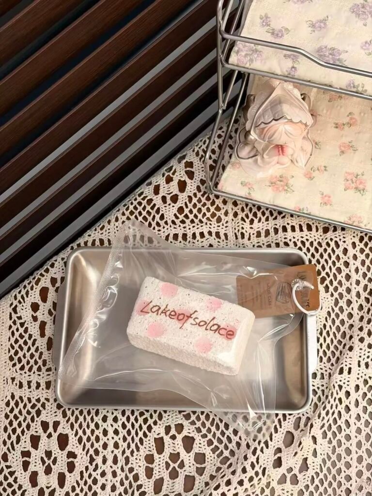 79010 LakeOfSolace Peach Polka Dot Long Toast (Dry Glutinous Clay Texture Series) / LakeOfSolace 蜜桃波点长吐司(干糯触感系列)