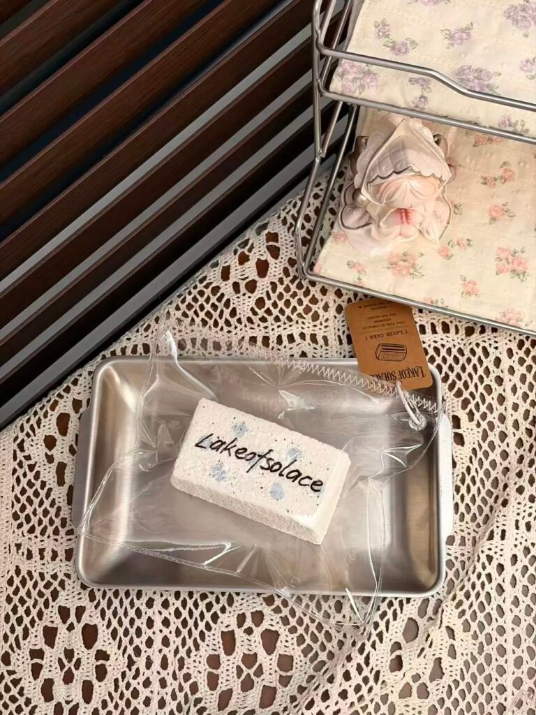 79011 LakeOfSolace Blue Polka Dot Long Toast (Dry Glutinous Clay Texture Series) / LakeOfSolace 蓝波点长吐司（干糯触感系列）