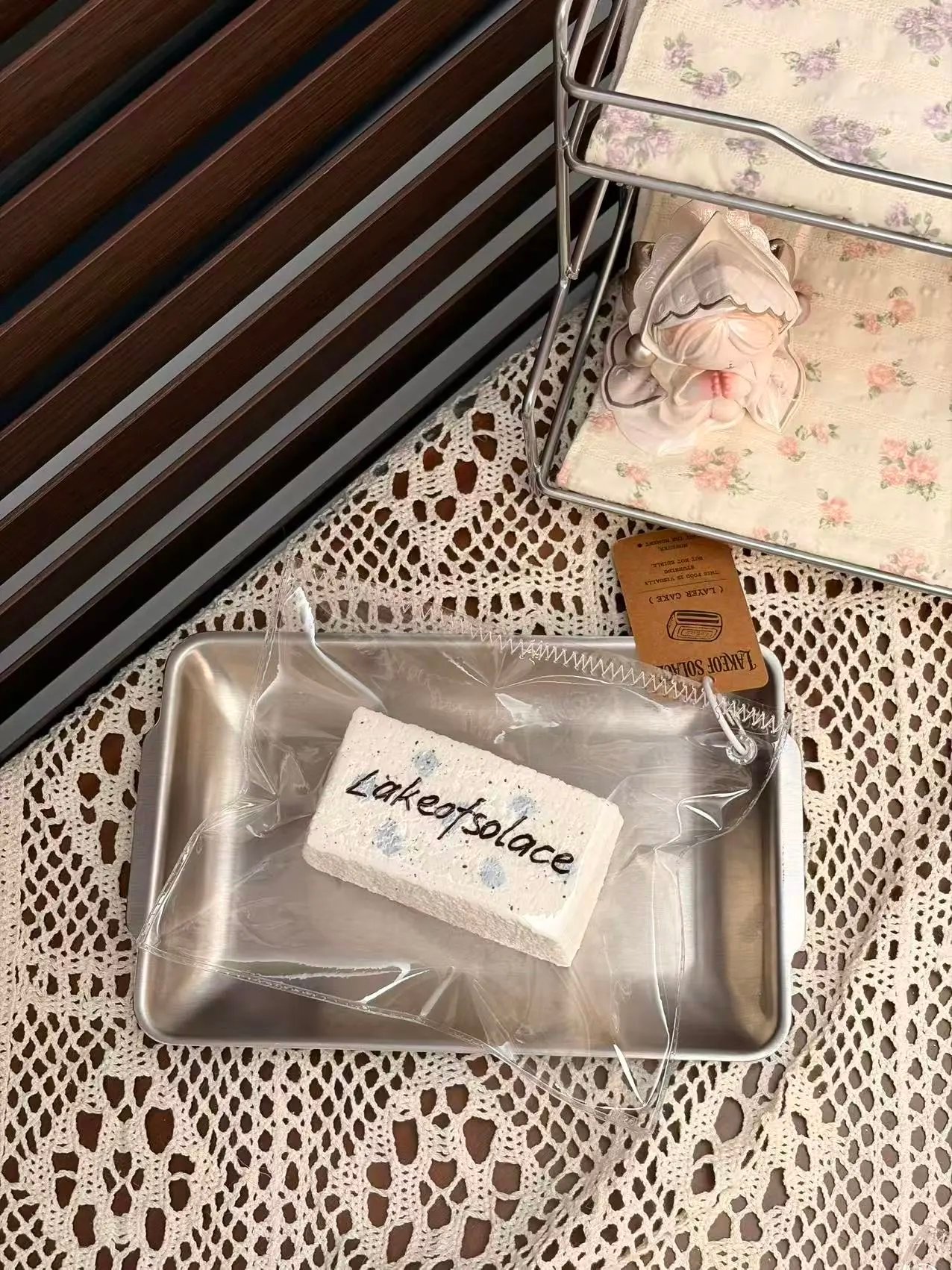79011 LakeOfSolace Blue Polka Dot Long Toast (Dry Glutinous Clay Texture Series) / LakeOfSolace 蓝波点长吐司(干糯触感系列)