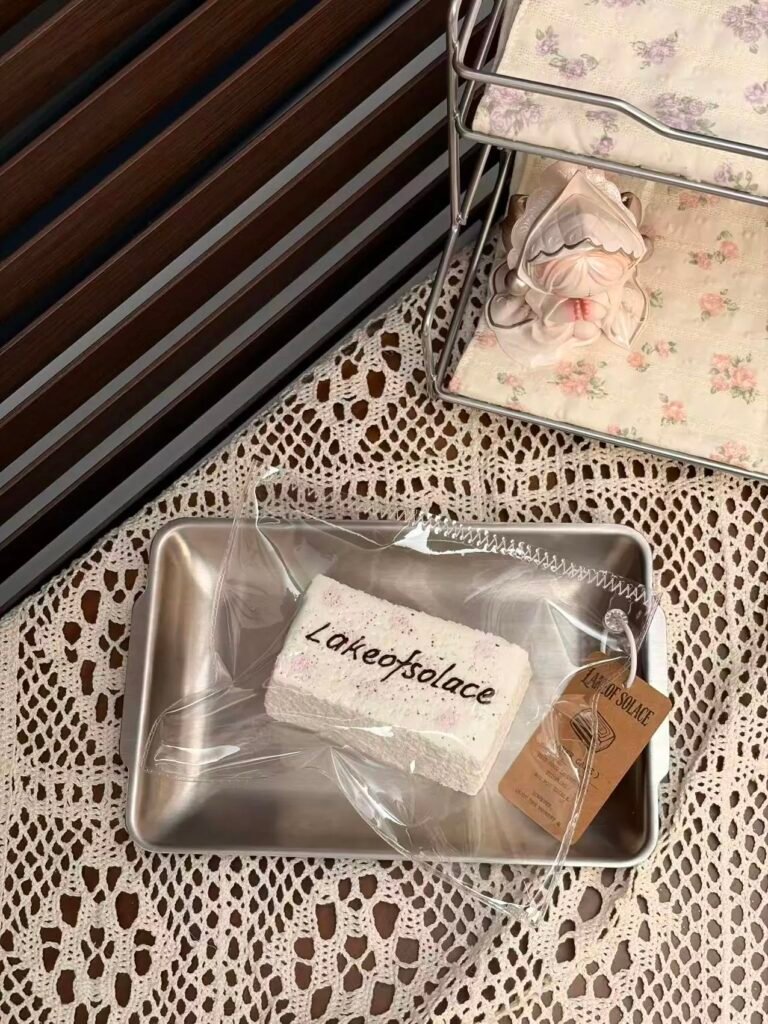 79015 LakeOfSolace Pink Polka Dot Long Toast (Sticky Clay Texture Series) / LakeOfSolace 粉波点长吐司（黏糊泥触感系列）