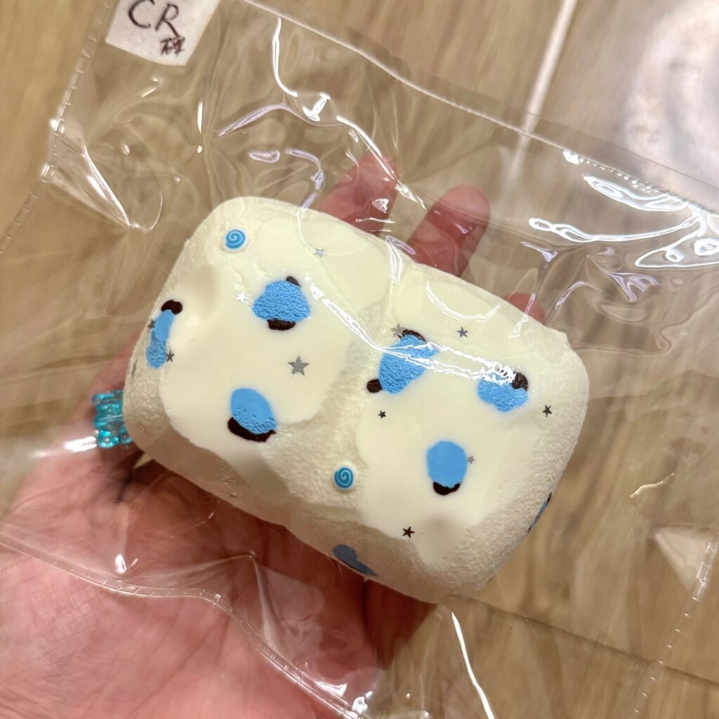 415045 Lucky Sheep Blue Leopard Print Duo - Cosmetic Defect (Extra Soft Clay Texture Series) / 幸运羊 blue豹纹二连（瑕疵）（超软泥触感系列）