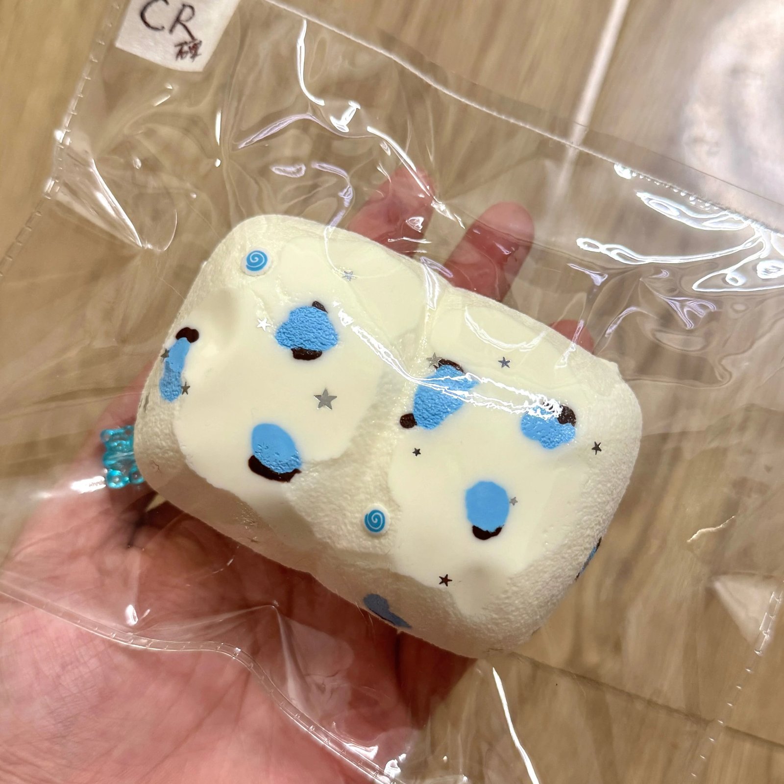 415045 Lucky Sheep Blue Leopard Print Duo - Cosmetic Defect (Extra Soft Clay Texture Series) / 幸运羊 blue豹纹二连(瑕疵)(超软泥触感系列)
