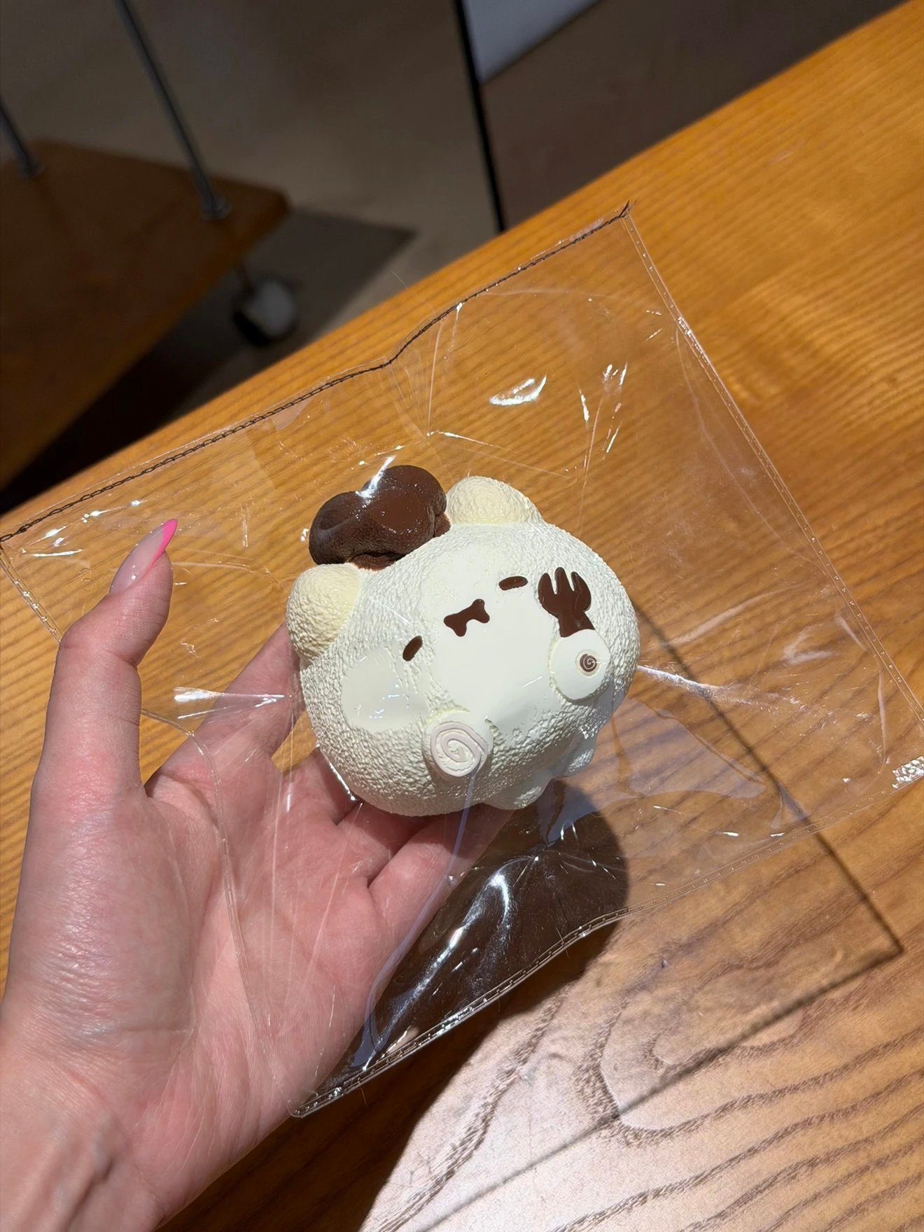 486003 Llz Squishy Vanilla Chef Cat (Paper Clay Texture Series) / llz捏 香草厨师喵(纸黏土触感系列)