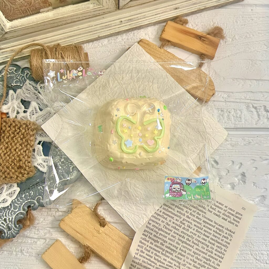 97047 Luluoluo Colorful Butterfly Milk Skin (Soft Dry Cheese Texture Series) / 露酪酪 彩色蝴蝶奶皮子（软干酪触感系列）