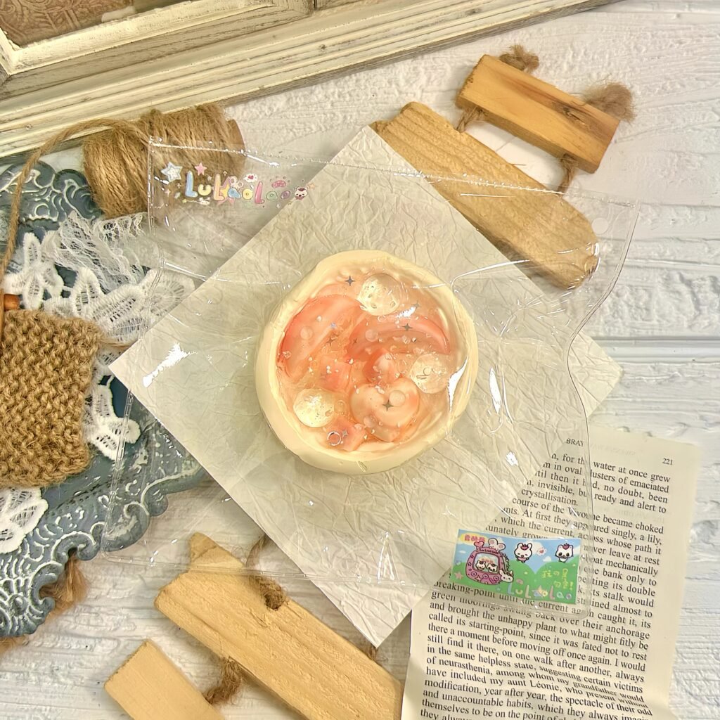 97049 Luluoluo Peach Milk Jelly Bowl (Soft Dry Cheese Texture Series) / 露酪酪 蜜桃奶冻碗（软干酪触感系列）