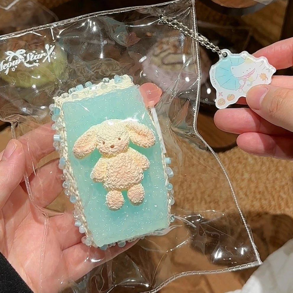 550007 Meow Star Pool Bunny Short Rice Ball (Sweet Potato Clay Texture Series) / Meow Star 泳池小兔短饭团(红薯泥触感系列)
